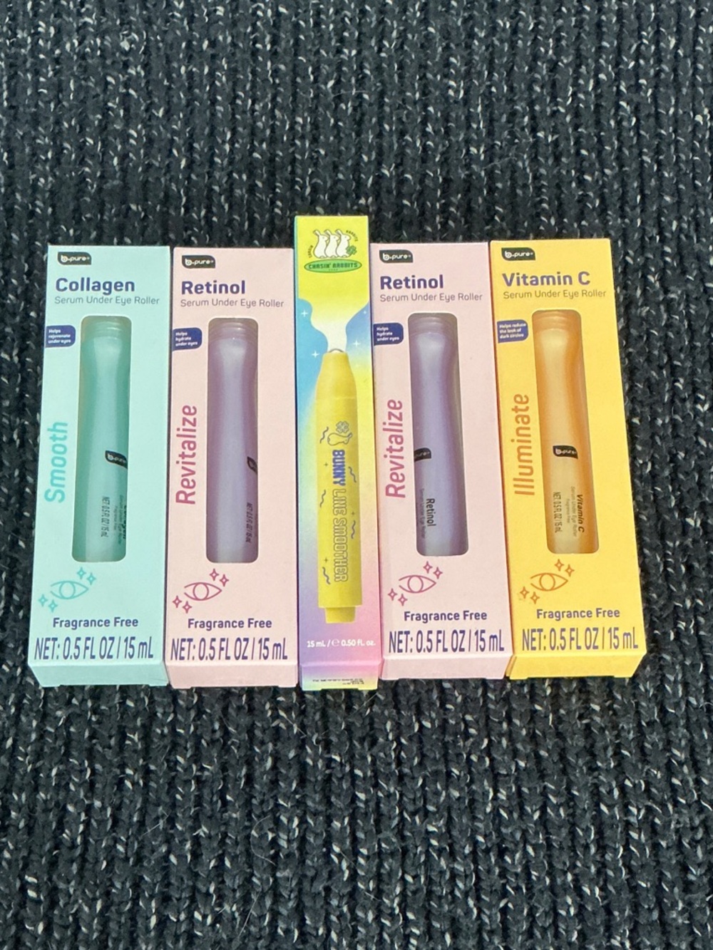 Chasin’ Rabbits Eye Serum Roller w/four (4) additional eye serum rollers
